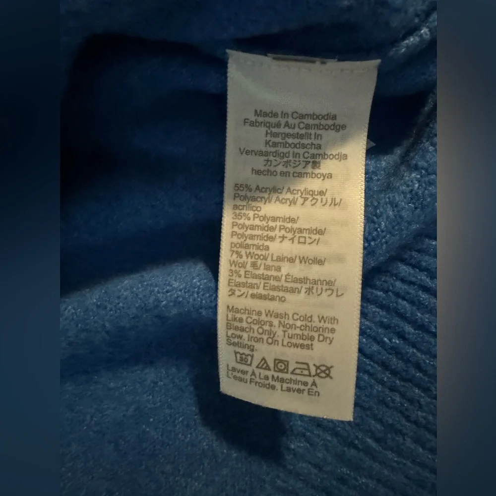 NWT J. Crew Pullover Sweater in Blue Size Small